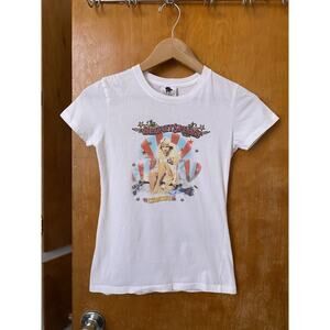 Vintage 2009 Britney Spears Circus Tour T Shirt Sz S Concert Y2K Baby Tee Pop